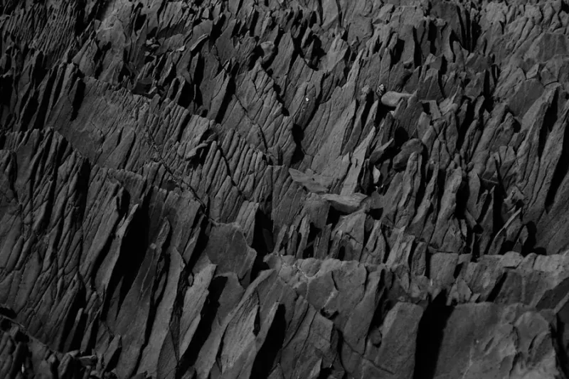 Gray, rocky wall
